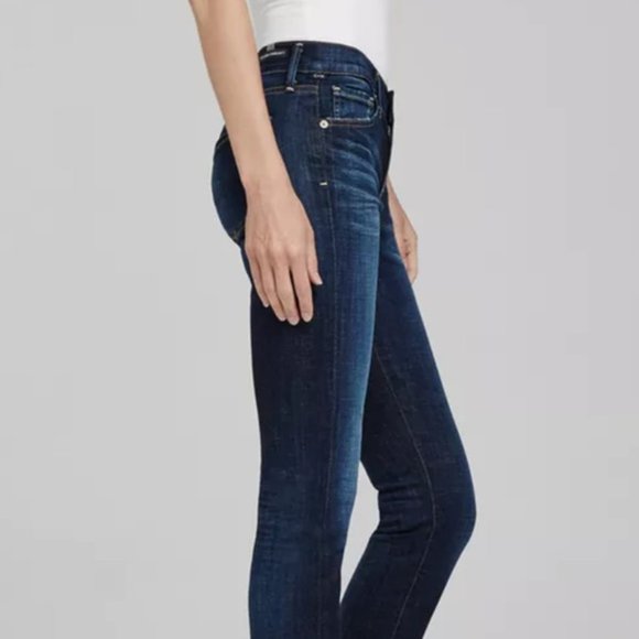 CITIZENS OF HUMANITY Ava low rise straight leg jeans in dark Amuse wash - Picture 10 of 11